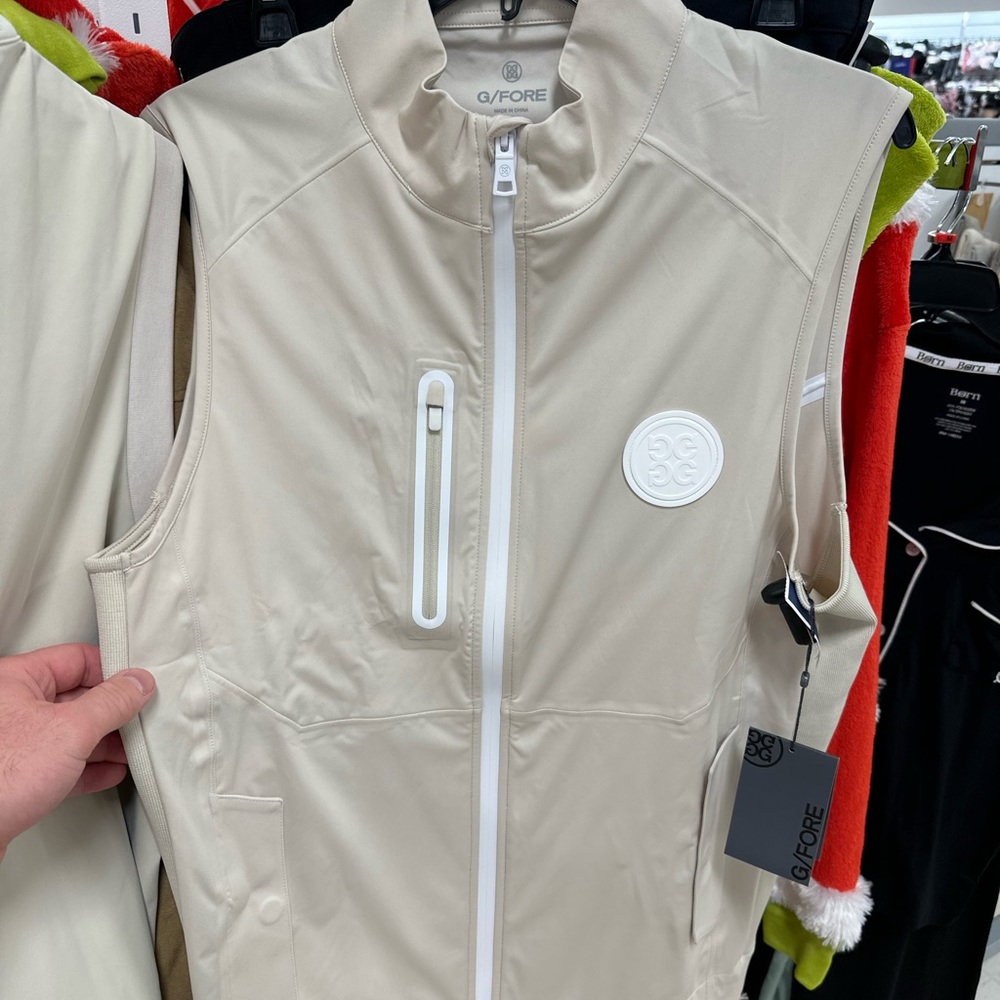 G/Fore Vest NWT Medium Tan/Cream
